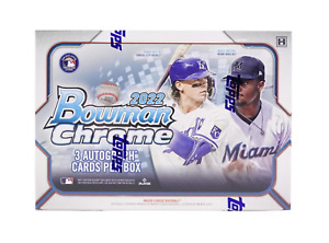 2022 Bowman Chrome Baseball Factory Sealed Hobby JUMBO Box (Choice Box)