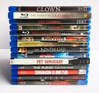 Horror Blu-ray Lot! Hellraiser, Kalifornia, Dog Soldiers, Pet Sematary, Clown...