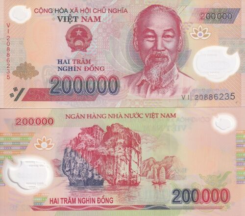 Vietnam 200000 Dong Mixed Year P 123 AU-UNC
