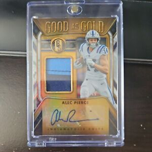 New Listing2023 Panini Gold Standard ALEC PIERCE Good As Gold Patch AUTO /49 SP