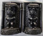 VINTAGE Coco Joe’s Set of 2 TiKi Lava BOOKENDS Statues Made in Hawaii 1968