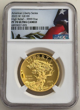 2023-W $100 High Relief Liberty Gold Coin NGC PF70