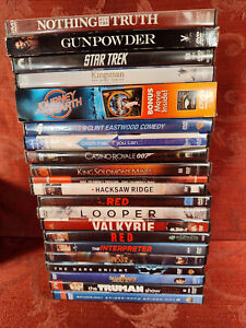 HUGE lot DVD movies Star Trek Doctor Strange Dark Knight Spider-Man Hitchcock