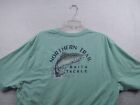Izod Saltwater Mens Green Graphic Fishing T Shirt Size XXL