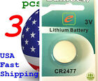 3 pcs CR2477 2477 LM2477 BR2477 Card 3V Lithium Battery