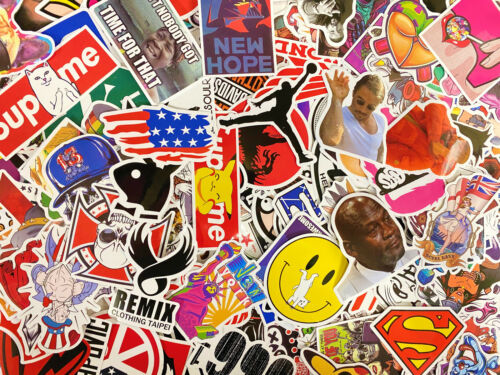 100/200/300 Random Skateboard Stickers bomb Laptop Luggage Decals Dope Sticker