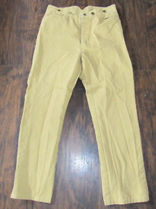 Vintage Frontier Classics Western Cowboy Pants Actual 34X29.5 Tan V Notch