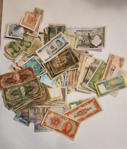 MIXED LOT WORLD PAPER MONEY BANKNOTES CURRENCY FOREIGN