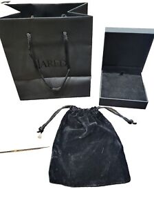 EMPTY Jared Galleria of Jewelry Neckless Velvet Display Gift Box w/ Bag Black