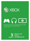 Microsoft - Xbox Live Gold 3 Month Game Pass Core Membership Card -Fast Shipping