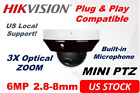 Hikvision Compatible PTZ 6MP 3X Optical Zoom IP POE Camera 2.8mm to 8mm Outdoor