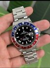 Rolex GMT-Master II 16710 Silver Oyster Bracelet with Red and Blue Bezel