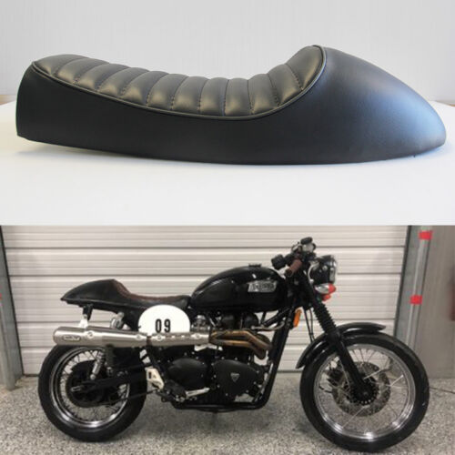 Black Vintage Cafe Racer Motorcycle Hump Saddle Seat Custom For Honda CB Model N (For: Honda)