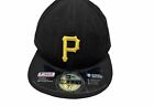 Pittsburgh Pirates MLB New Era Mens Black 59Fifty Fitted Baseball Hat Size 7 1/2