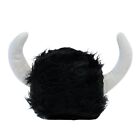 Funny Novelty Furry Viking Helmet Horns Hat Costume Accessory Party Gag Joke Cap