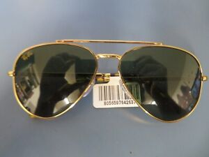 Ray-Ban Aviator Polished Gold/Green Classic 58mm Sunglasses RB3625 919631 58