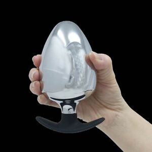 Wearable Super Big Huge Extra Large Metal Silicone Anal Butt Plug Dildo Trainer