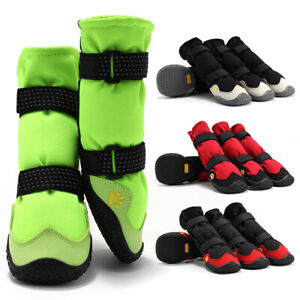 Pet Dog Large Dogs Waterproof Shoes Lengthen and Raise Snow Boots Foot Strap US