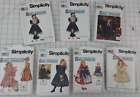 New Listing7 Vintage Simplicity Daisy Kingdom Girl & Doll Sewing Pattern Lot UNCUT