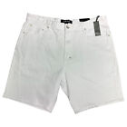 AKOO Brand White Shorts Mens Standard Fit 721-0116 Ghana Jean Short Stretch $85