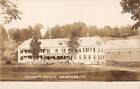 NEWFANE, VT ~ COUNTY HOUSE, CARRIAGE, PEOPLE, REAL PHOTO PC ~ c 1903-06