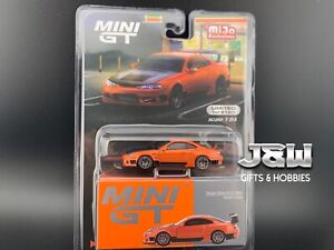 Mini GT Nissan Silvia S15 D-MAX Metallic Orange RHD MGT00581 1/64