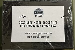 2022 Leaf Metal Soccer Hobby Box 1 Auto 2 x 1 of 1- C. Ronaldo-Messi-Pele Auto?