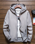 Men‘S Lightweight Windbreaker Hooded Waterproof Rain Jacket Casual Outwear