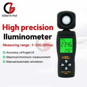 AS803 Lux/Fc Photometer Photography Light Meter Digital Luxmeter Luminometer New