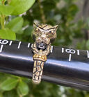EFFY Panther Sterling Silver 18K Gold Panther Ring - NWOT ~ Size 7