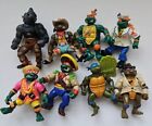 Lot Of Eight Vintage 1980s Teenage Mutant Ninja Turtles Action Figures