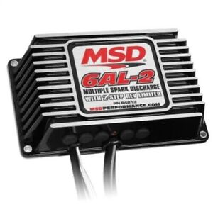 MSD 64213 6AL-2 Ignition Control Box - Universal w/ 2-Step Rev-Limiter, Black