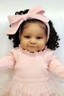 24'' Reborn Baby Doll Vinyl Silicone Newborn Toddler Girl Dolls African Toy Gift