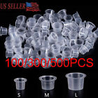 Tattoo Ink Cups Mixed Size Permanent Clear Holder Container 100/300/500 Holder