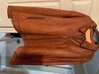 Scully leather jacket western 4x brown zip