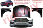 Fit 2020-2022 Ford Explorer Front Bumper W/no Holes + Hood Alum + Pair Fenders (For: 2021 Ford Explorer)