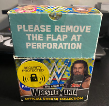 2021 WWE TOPPS ROAD TO WRESTLEMANIA STICKERS DISPLAY HOBBY BOX SEALED 36 PACKS