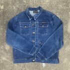 Vintage Wrangler Jacket Womens Size 20 USA Blue Denim Jean Western Trucker 70s