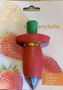 New 1pc Strawberry Pedicle Remover Huller Fruit Leaf Remover Kitchen Accessories