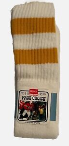 Hanes Tube Socks Mens 9-15 Yellow Red Label Pros Choice Casual Active Sports