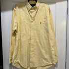 Ralph Lauren Yarmouth Men's XL Oxford Yellow Long Sleeve Cotton Shirt