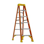 Werner 6 ft. Fiberglass Step Ladder (10 ft. Reach Height) 300 lb. Load Capacity