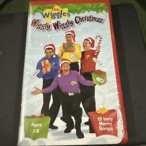 The Wiggles VHS Tape Wiggly Wiggly Christmas Holiday Kids Childrens Movie Video