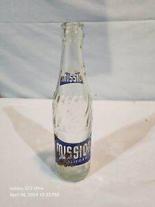 1940s Mission Beverages 7 oz. Clear Glass Bottle, Mission