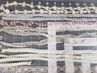 New ListingOLD AND VINTAGE Antique LACE TRIMS  Beige Off White Pink Exactly As Pictured