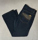 Bill Blass Womens Stretch Bootcut Dark Blue Jeans Denim Sport Pants Bottoms 8P