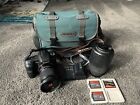 Sony A200 DSLR w/ 18-70mm & Sigma 70-300mm Macro, Battery, Charger, 3CF Cards