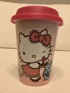 2016 Sanrio Hello Kitty House Bangkok Hot Beverage Ceramic Cup & Silicon Lid