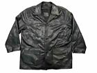 Coach Men's XL Leather Jacket Black Coat Removable Wool Liner