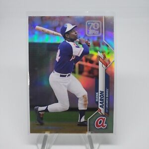 New Listing2021 Topps Series 1 HANK AARON 70 Years of Topps Chrome Refractor #70YTC-70